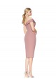 Wholesale Dusty Pink Mermaid High Neck Knee Length Black Tie Prom Dress Canada