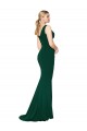 Wholesale Midnight Green Mermaid High Neck Long Prom Dress Canada