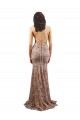 Wholesale Open Back Rose Gold Mermaid High Neck Long Prom Dress Canada