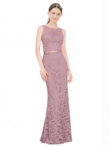 Wholesale Mermaid Illusion Neck Long Prom Dress Canada