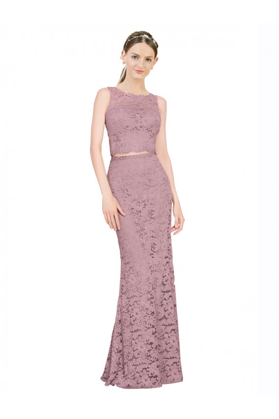 Wholesale Mermaid Illusion Neck Long Prom Dress Canada