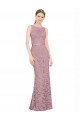 Wholesale Mermaid Illusion Neck Long Prom Dress Canada
