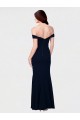 Wholesale Low Back Ivory Mermaid Off the Shoulder Long Prom Dress Canada