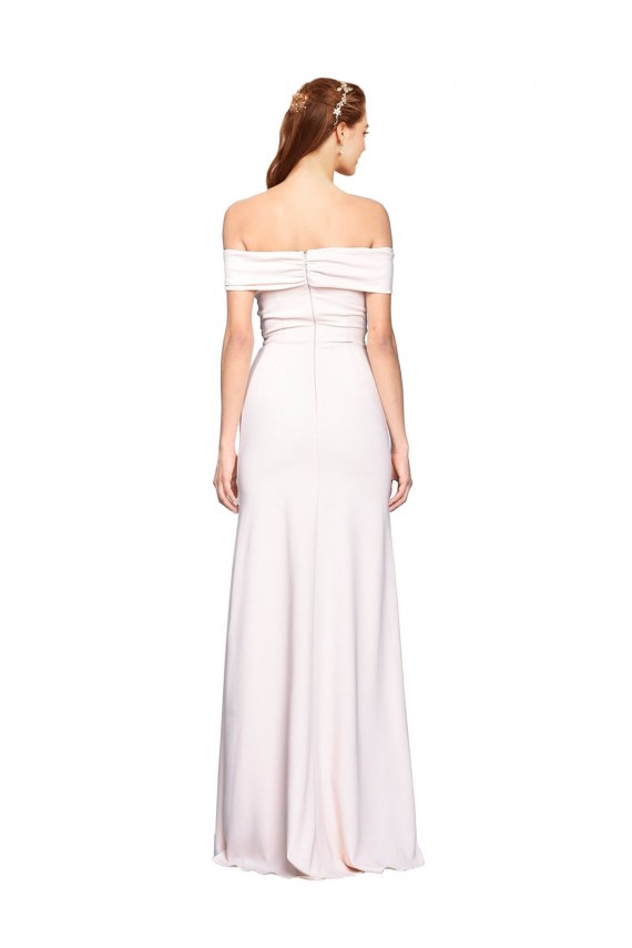 Wholesale White Mermaid Off the Shoulder Long Prom Dress Canada
