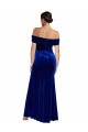 Wholesale Royal Blue Mermaid Off the Shoulder Long Prom Dress Canada