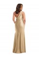 Wholesale Soft Gold Mermaid One Shoulder Long Plus Size Formal Prom Dress Canada
