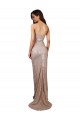 Wholesale Low Back Champagne Mermaid Scoop Neck Long Prom Dress Canada