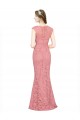 Wholesale Salmon Mermaid Sweetheart Long Lace Prom Dress Canada