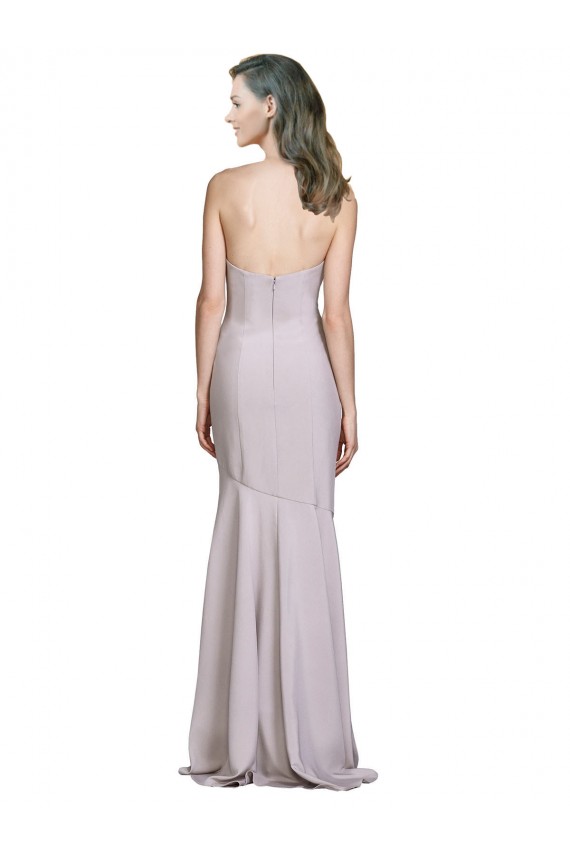 Wholesale Arctic Lilac Mermaid Strapless Long Prom Dress Canada