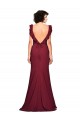 Wholesale Burgundy Mermaid Strapless Long Prom Dress Canada