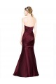 Wholesale Low Back Burgundy Mermaid Sweetheart Long Prom Dress Canada