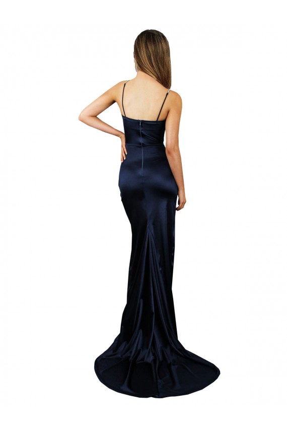 Wholesale Dark Navy Mermaid Sweetheart Long Prom Dress Canada