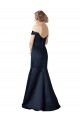 Wholesale Dark Navy Mermaid V-Neck Long Prom Dress Canada