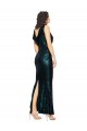 Wholesale Dark Green Mermaid V-Neck Long Prom Dress Canada