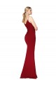 Wholesale V-Back Burgundy Mermaid V-Neck Long Prom Dress Canada