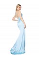 Wholesale Light Sky Blue Mermaid V-Neck Long Prom Dress Canada
