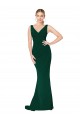 Wholesale Midnight Green Mermaid High Neck Long Prom Dress Canada
