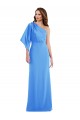 Wholesale Peacock Blue Trumpet One Shoulder Long Prom Dress Canada