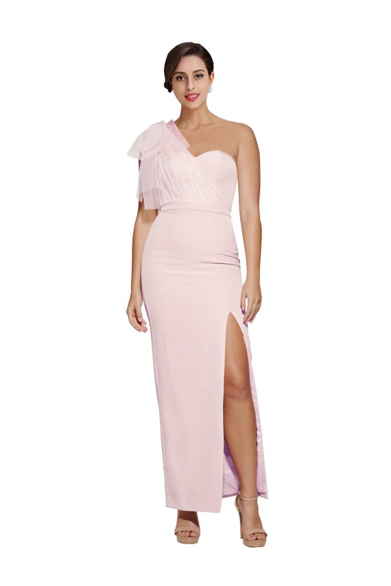 Wholesale Low Back Pink Sheath Sweetheart Long Prom Dress Canada