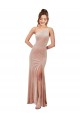 Wholesale Pink Sheath One Shoulder Long Black Tie Prom Dress Canada
