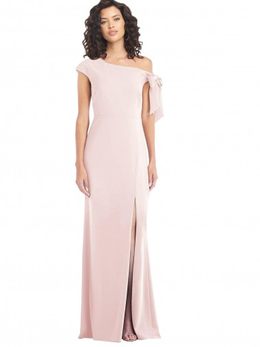 Wholesale Pink Trumpet Off the Shoulder Long Prom Dress Canada
