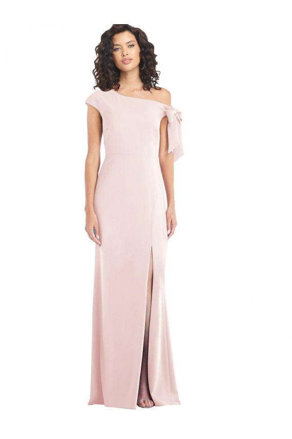 Wholesale Pink Trumpet Off the Shoulder Long Prom Dress Canada