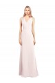 Wholesale Keyhole Back Pink Trumpet V-Neck Long Prom Dress Canada
