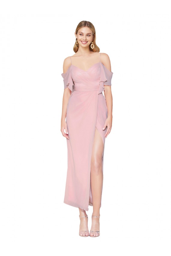 Wholesale Primrose Mermaid High Neck Knee Length Prom Dress Canada
