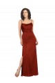 Wholesale Low Back Red A-Line Square Neck Long Prom Dress Canada