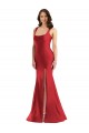 Wholesale Red Mermaid Square Neck Long Plus Size Formal Prom Dress Canada