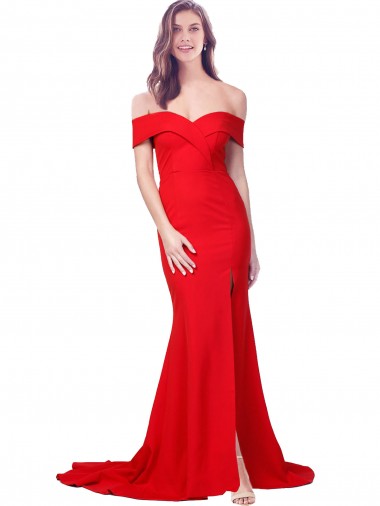 Wholesale Red Mermaid Sweetheart Long Prom Dress Canada