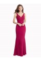 Wholesale V-Back Red Mermaid High Neck Long Prom Dress Canada
