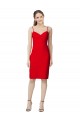 Wholesale Red Sheath Sweetheart Cocktail Length Prom Dress Canada