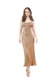 Wholesale Open Back Rose Gold Sheath Cowl Neck Midi Length Prom Dress Canada