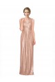 Wholesale Rose Gold Sheath V-Neck Long Prom Dress Canada