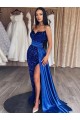 Wholesale Royal Blue Sheath Sweetheart Sweep Train Prom Dresses Canada