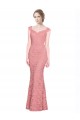 Wholesale Salmon Mermaid Sweetheart Long Lace Prom Dress Canada
