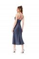 Wholesale Open Back Black Sheath Cowl Neck Midi Length High Low Prom Dress Canada
