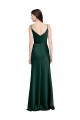 Wholesale V-Back Hunter Sheath Cowl Neck Long Black Tie Prom Dress Canada