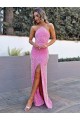 Wholesale Sheath Halter Neck Long Prom Dress Canada