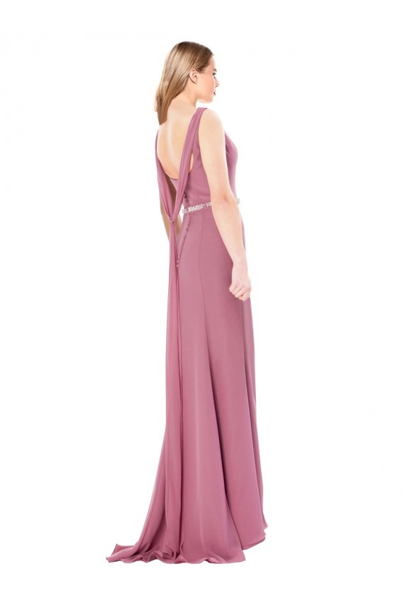 Wholesale Low Back Sheath High Neck Long Prom Dress Canada