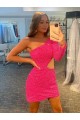 Wholesale Sheath One Shoulder Short Prom Dresses Canada