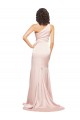 Wholesale Pink Sheath One Shoulder Long Black Tie Prom Dress / Prom Dress Canada