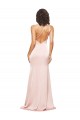 Wholesale Low Back Pink Sheath One Shoulder Long Prom Dress Canada