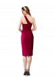 Wholesale Black Sheath One Shoulder Cocktail Length Prom Dress Canada