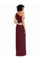 Wholesale Burgundy Gold Sheath One Shoulder Long Prom Dress Canada