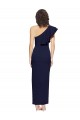 Wholesale Dark Navy Sheath One Shoulder Long Prom Dress Canada