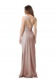 Wholesale Open Back Dusty Pink Sheath One Shoulder Long Prom Dress Canada