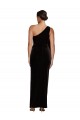 Wholesale Black Sheath One Shoulder Long Prom Dress Canada