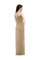 Wholesale Champagne Sheath One Shoulder Long Black Tie Prom Dress Canada